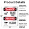 Signmission Hot Surface Sign, 18 in H x 12 in W, Plastic, Do Not Touch Hot Bilingual OS-2PACK-DS-P-1218-VS-1177 - alternate 9